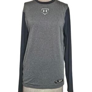 Under Armour Long Sleeve Heat Gear Baseball  Top Size Small